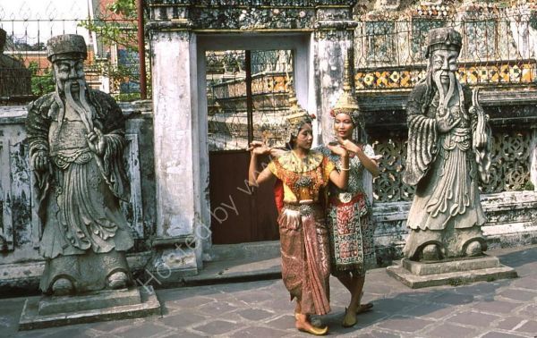 Thai Women in Traditional Costumes, Bangkok